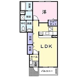 サニースクエア3 1LDKの間取図画像