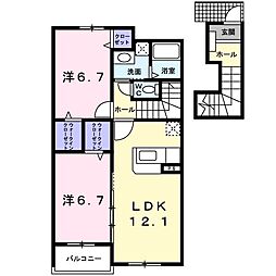 間取図画像 2LDK