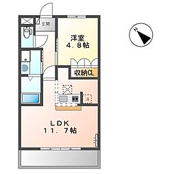 間取図画像 1LDK