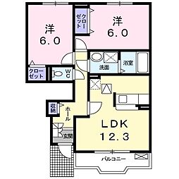 間取図画像 2LDK