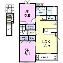 間取図画像 2LDK
