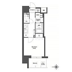 JR京浜東北・根岸線 蒲田駅 徒歩3分の賃貸マンション 2階1Kの間取り