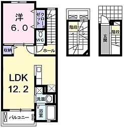 イースト・グレイス 3階1LDKの間取り