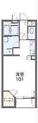 レオネクスト雅 1Kの間取図画像