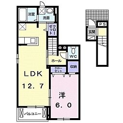 モデッサ15 1LDKの間取図画像