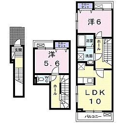 ベーネ・ファミリア 2LDKの間取図画像