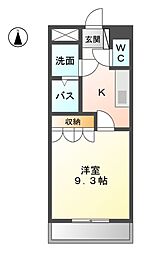 間取図画像 1K