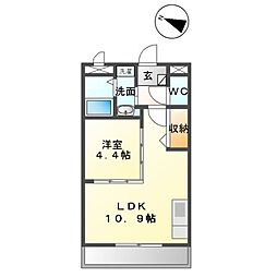 間取図画像 1LDK