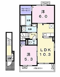 間取図画像 2LDK