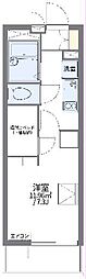 レオパレス鬼崎2 1Kの間取図画像