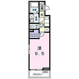 カーサ193 1Kの間取図画像