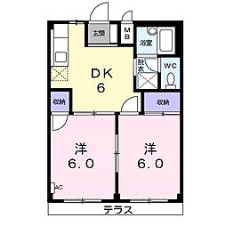 間取図画像 2DK