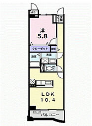 間取図画像 1LDK