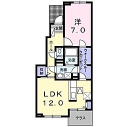 ランドマーク88A 1LDKの間取図画像