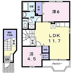 間取図画像 2LDK
