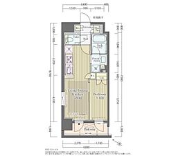 オープンレジデンシア代々木 1LDKの間取図画像