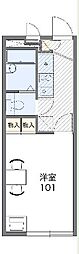 レオパレスシャトルＮＯＪＩＭＡ 2階1Kの間取り