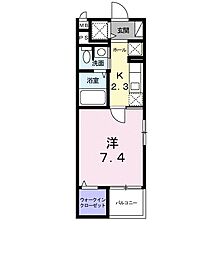 レクセラ3 1Kの間取図画像
