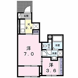 Ｆｉｏｒｅ・Ｍ 1階1SKの間取り