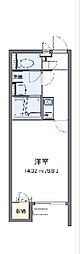 クレイノエクシード東員 1Kの間取図画像
