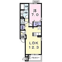 ベルラフォーレ 1LDKの間取図画像