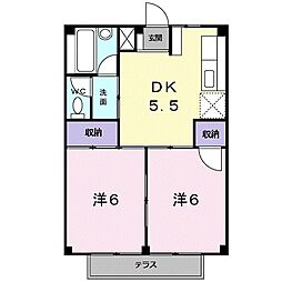 間取図画像 2DK