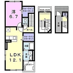 グレイス・ファイン 1LDKの間取図画像