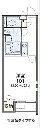 クレイノゾーンウイングロード 1Kの間取図画像
