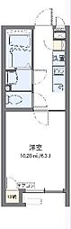 クレイノグリーンミズホ 1Kの間取図画像