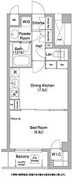 コンフォリア目黒長者丸 1DKの間取図画像