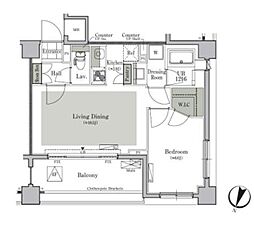パークキューブ西ヶ原ステージ 3階1LDKの間取り