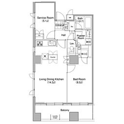 JR山手線 大塚駅 徒歩11分の賃貸マンション 9階1SLDKの間取り