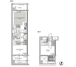 ParkCube西ヶ原STAGE 2LDKの間取図画像