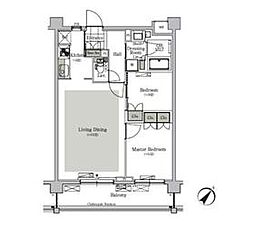 ParkCube西ヶ原STAGE 2LDKの間取図画像