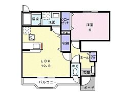 間取図画像 1LDK