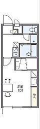 レオパレスメイホワール 1Kの間取図画像