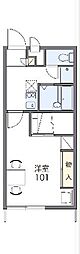 レオパレスディアコート 1Kの間取図画像