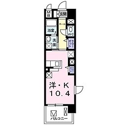 カンファ−　トゥリー 3階1Kの間取り