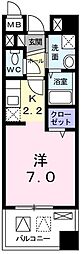 センチュリー善 ワンルームの間取図画像