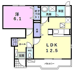 間取図画像 1LDK