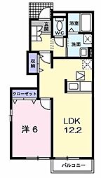 グリーンヒルズ社が丘 1LDKの間取図画像