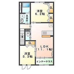 間取図画像 2LDK