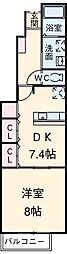 カーサ・エテルノ 1DKの間取図画像