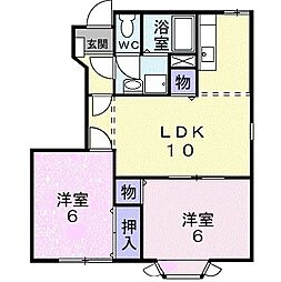 間取図画像 2LDK