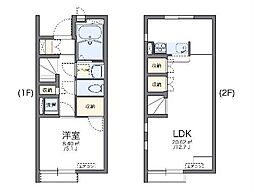 レオネクストミキフィールド 1LDKの間取図画像
