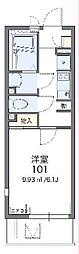 レオネクストHANAWADA 1Kの間取図画像