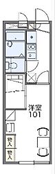 レオパレスサウス宇都宮 1Kの間取図画像