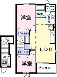 サニーサンフラワーT.M. 2LDKの間取図画像