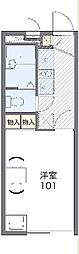 レオパレスSY 1Kの間取図画像