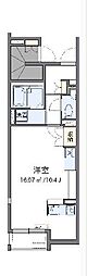 ミランダレジナス ワンルームの間取図画像